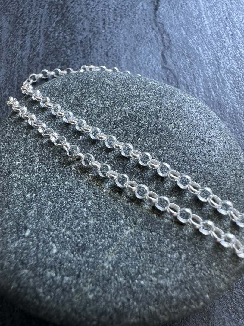 Classic Rolo Double Chain Bracelet in Sterling Silver - LeSilveStone