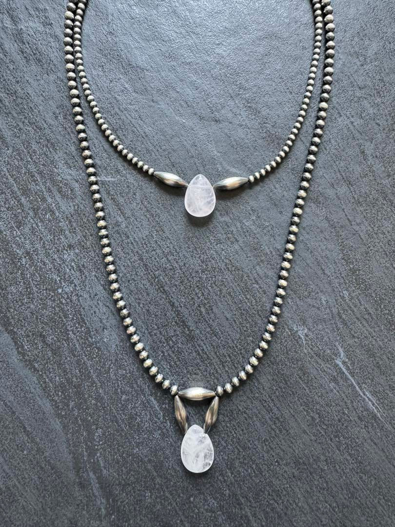 Desert Rose Choker Necklace in Sterling Silver, 3 mm - LeSilveStone