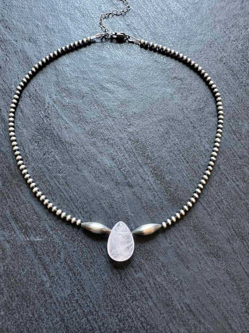 Desert Rose Choker Necklace in Sterling Silver, 3 mm - LeSilveStone