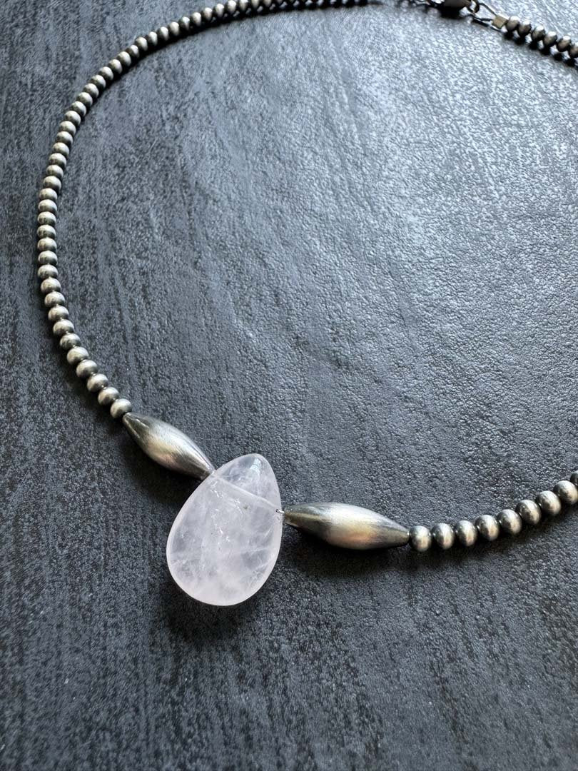 Desert Rose Choker Necklace in Sterling Silver, 3 mm - LeSilveStone