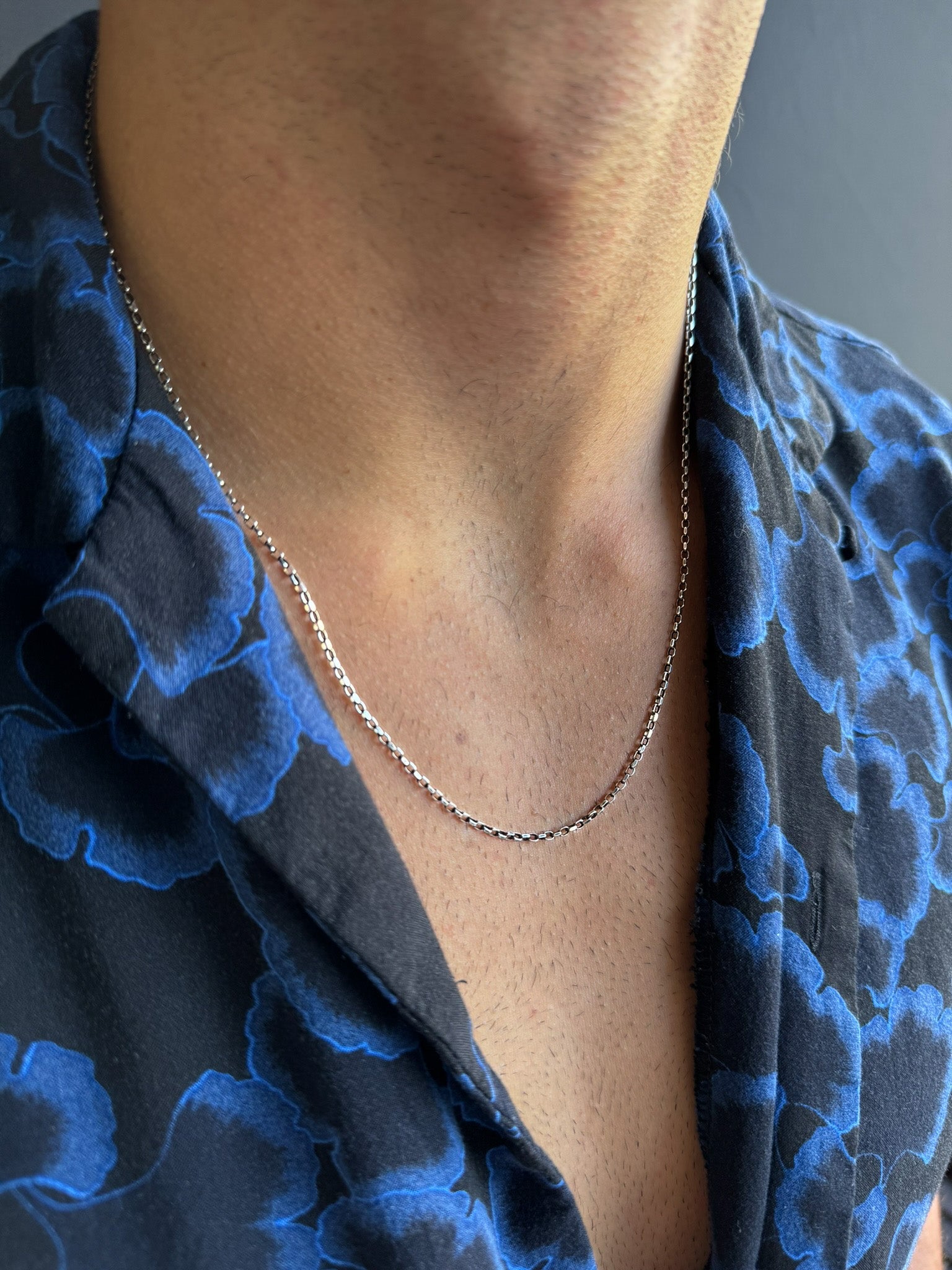 Diamond Cut Chain Necklace in Sterling Silver - LeSilveStone