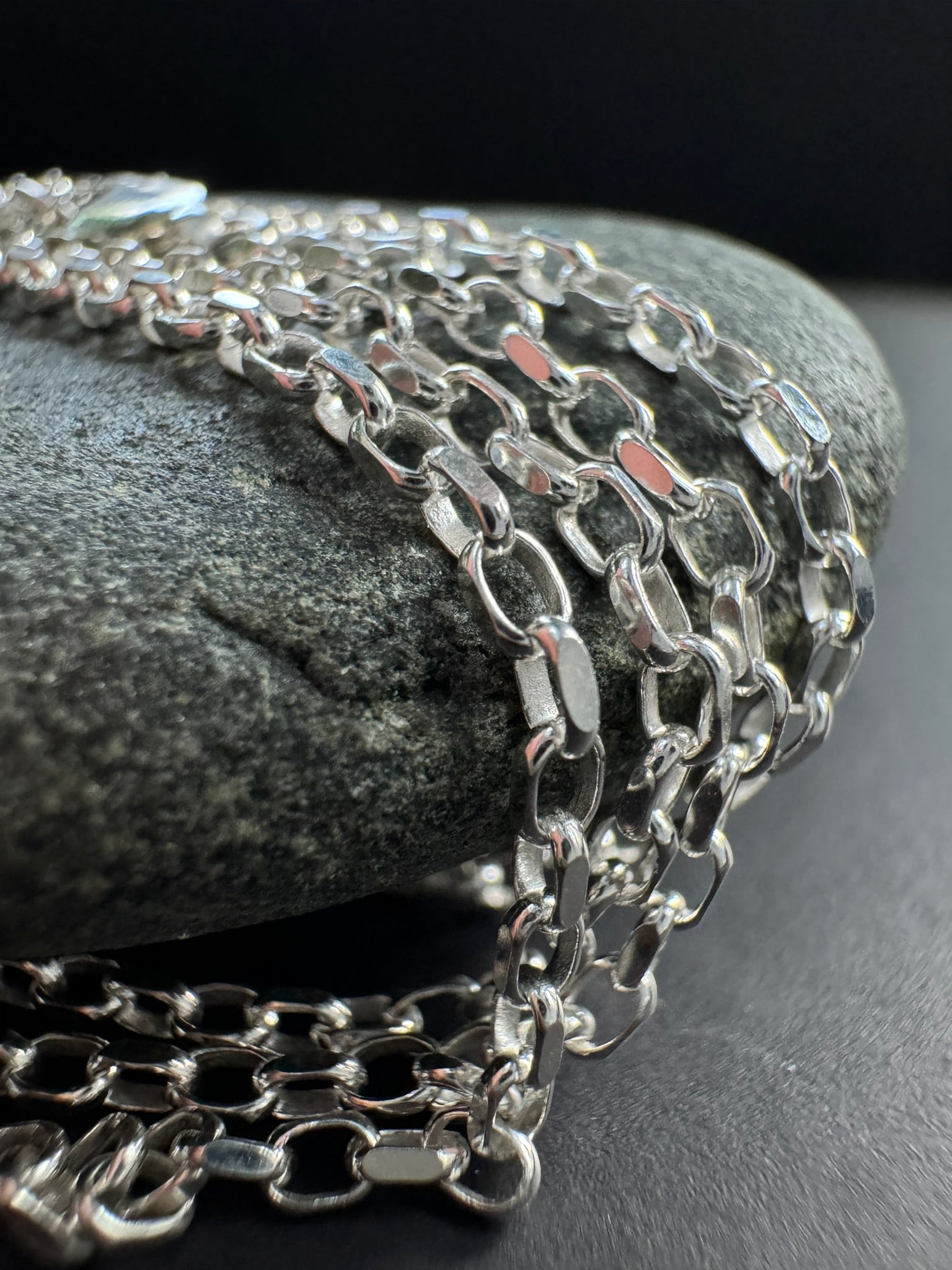 Diamond Cut Chain Necklace in Sterling Silver - LeSilveStone