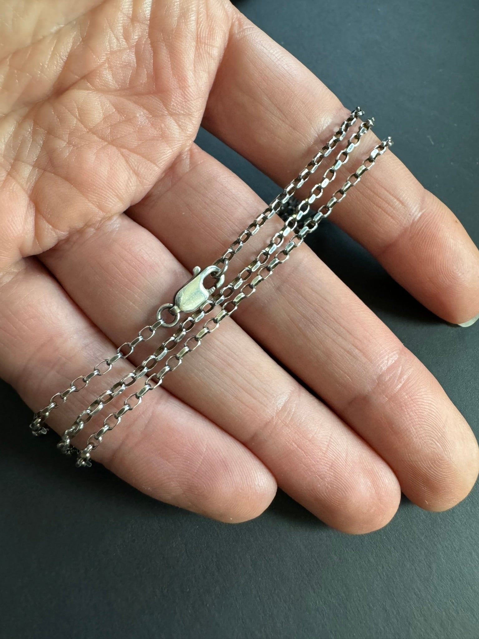 Diamond Cut Chain Necklace in Sterling Silver - LeSilveStone