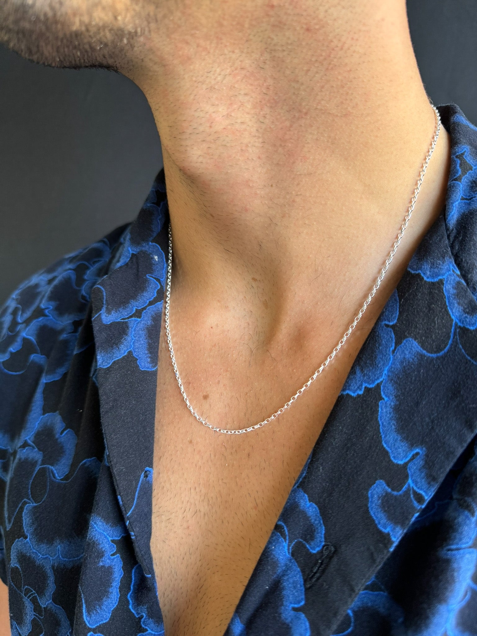 Diamond Cut Chain Necklace in Sterling Silver - LeSilveStone