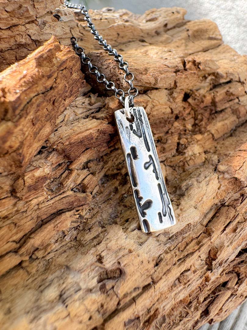 Forest Mark Pendant in Fine Silver - LeSilveStone