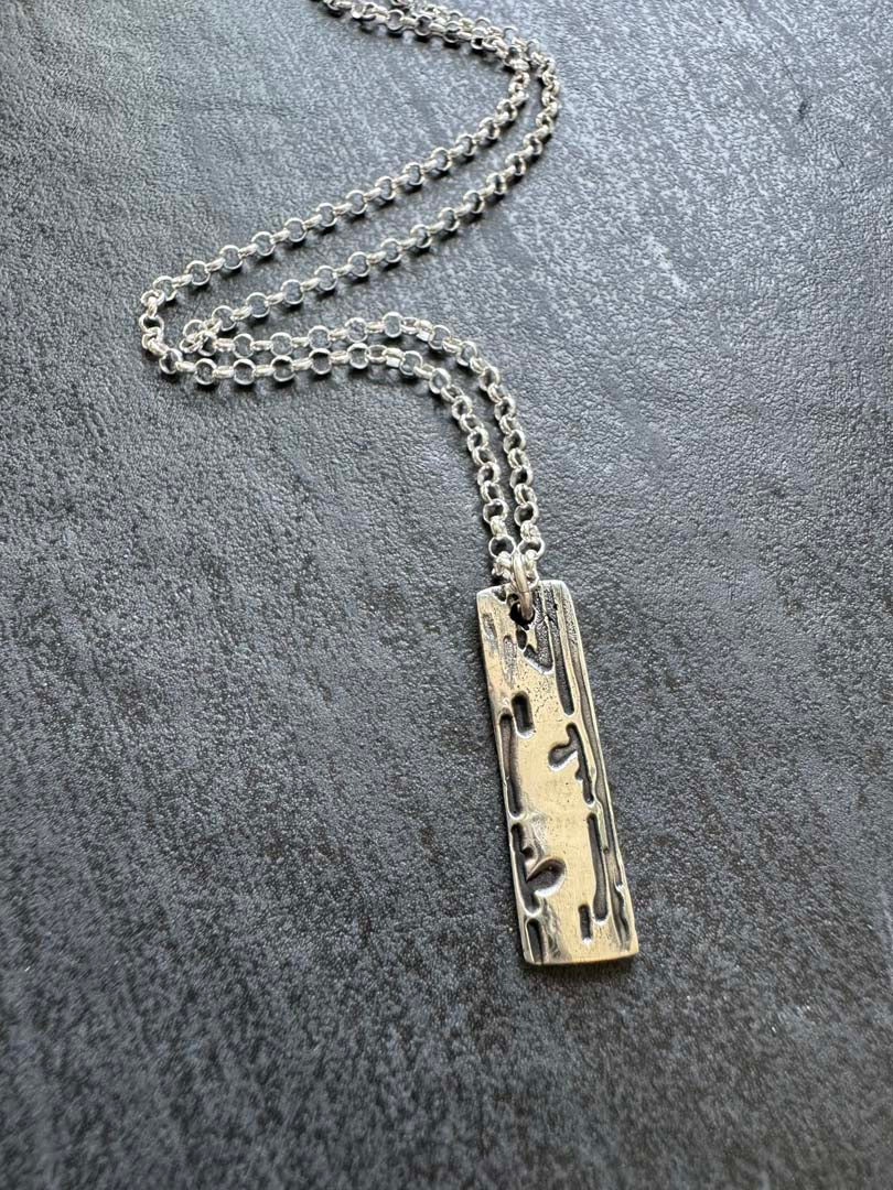 Forest Mark Pendant in Fine Silver - LeSilveStone