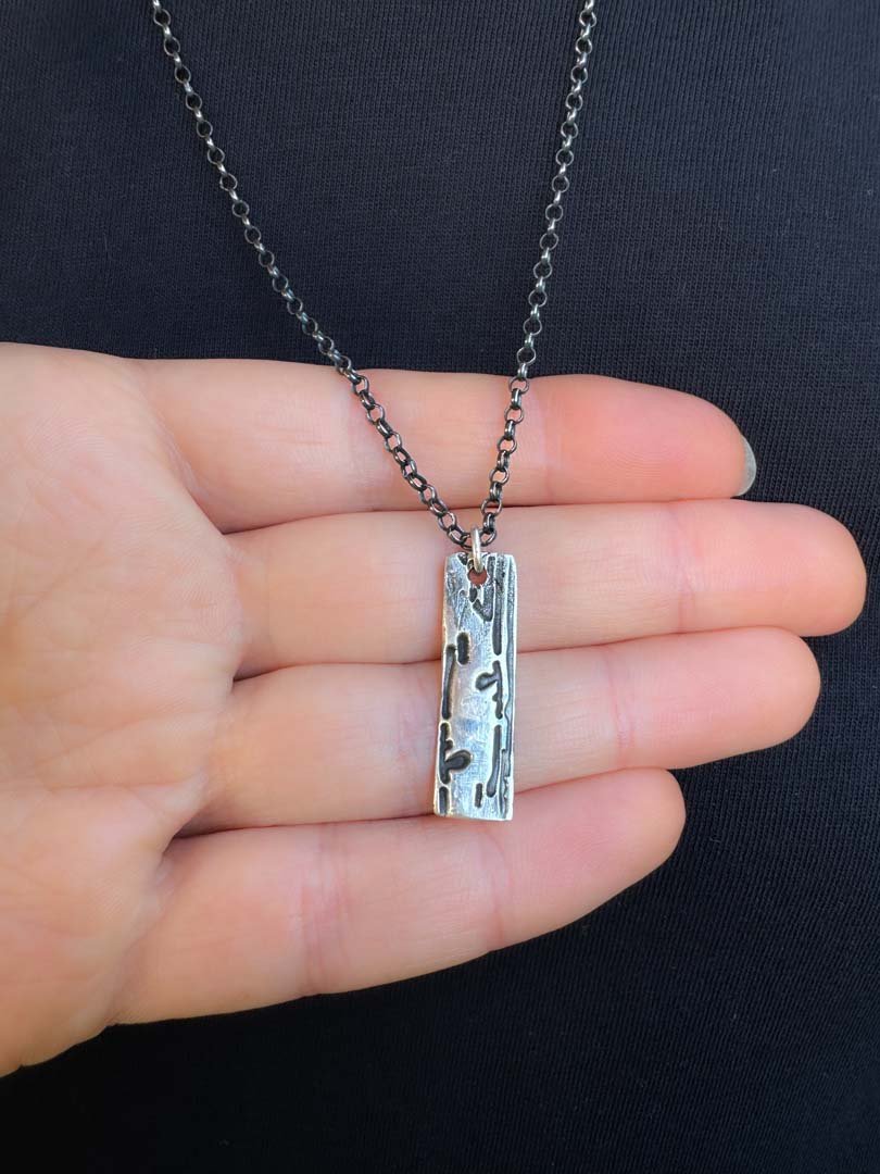 Forest Mark Pendant in Fine Silver - LeSilveStone