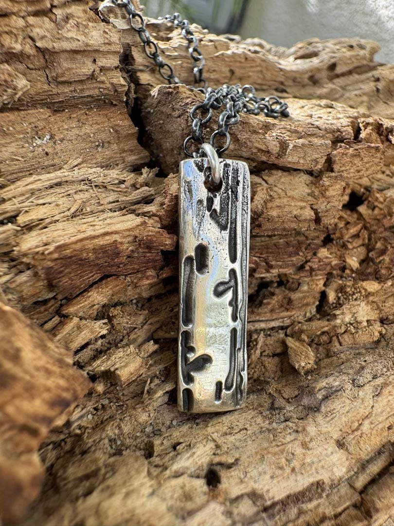 Forest Mark Pendant in Fine Silver - LeSilveStone