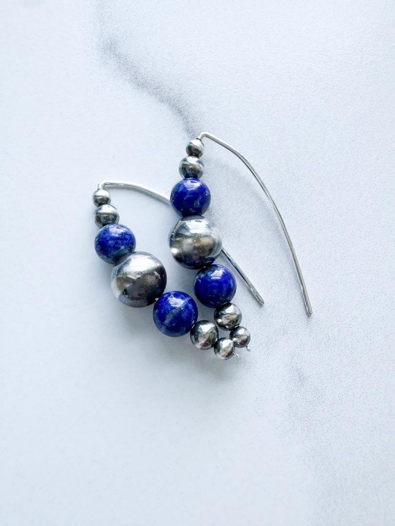 Lapis Spirit Earrings - LeSilveStone