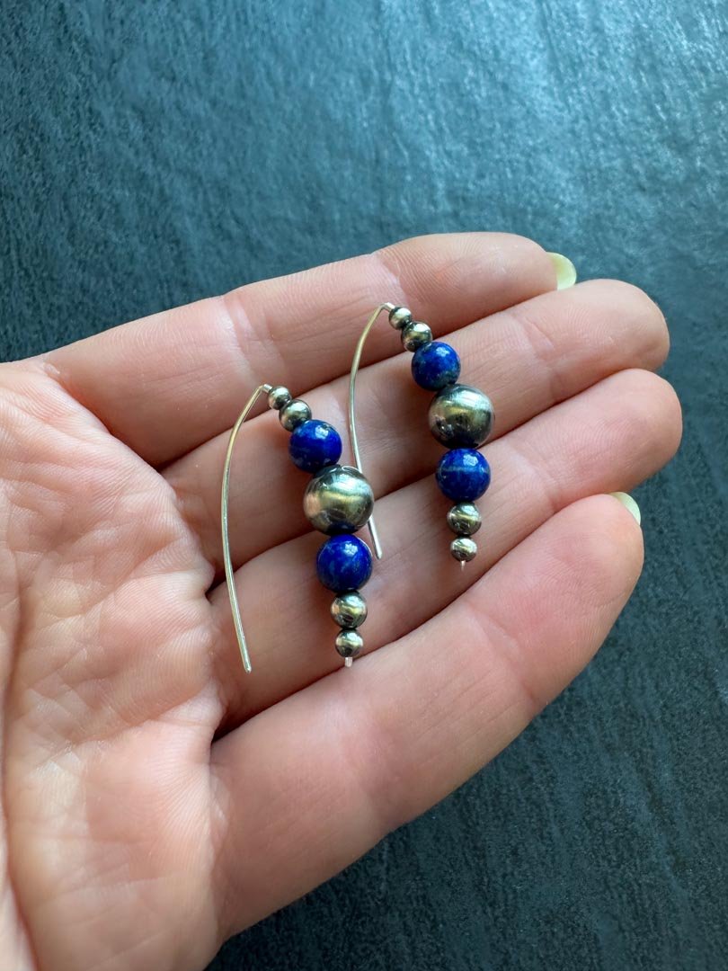 Lapis Spirit Earrings - LeSilveStone