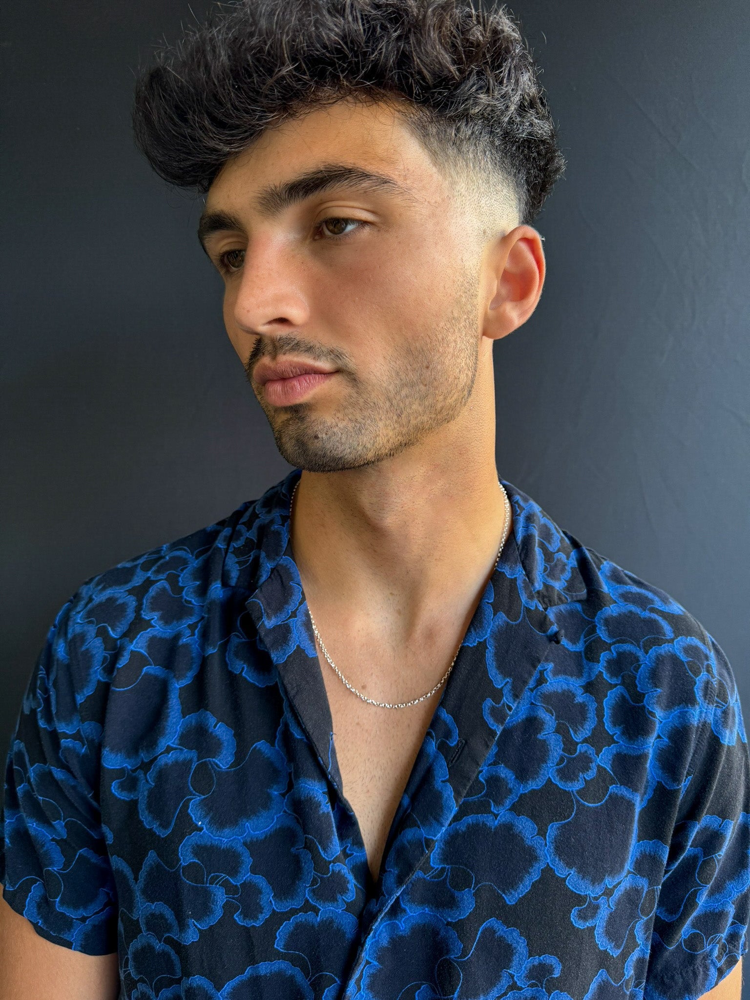 Round Rolo Chain Necklace in Sterling Silver - LeSilveStone