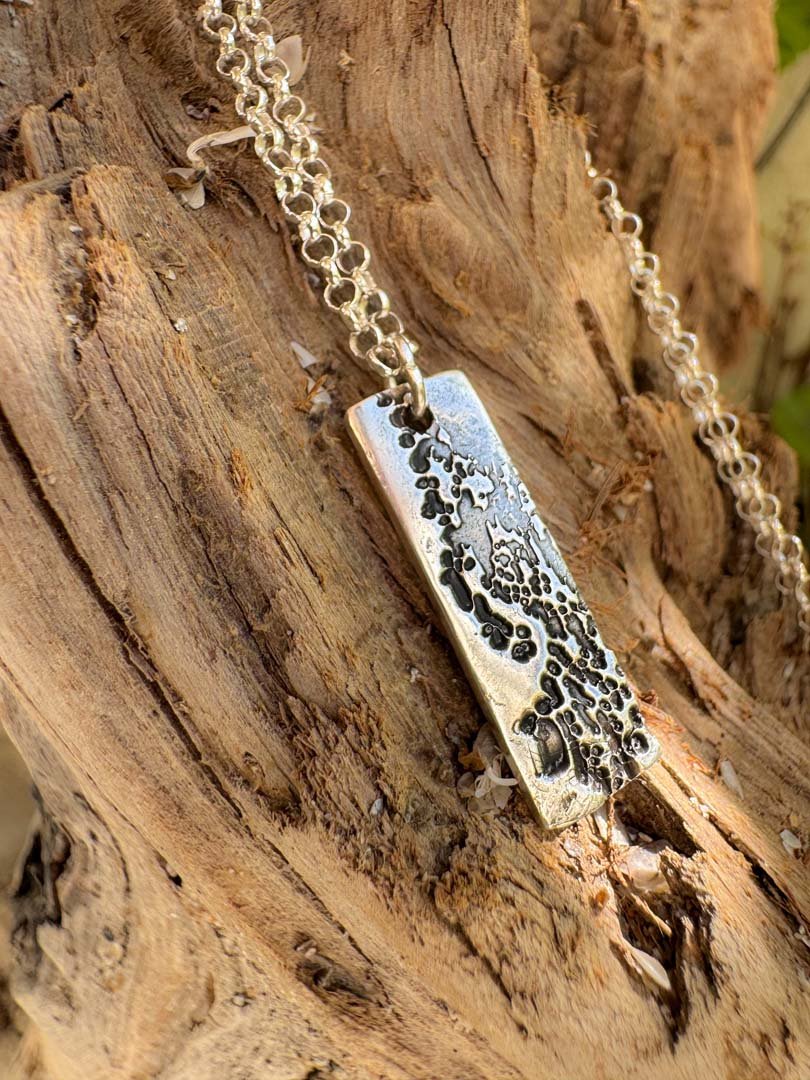 Terra Pulse Pendant in Fine Silver - LeSilveStone