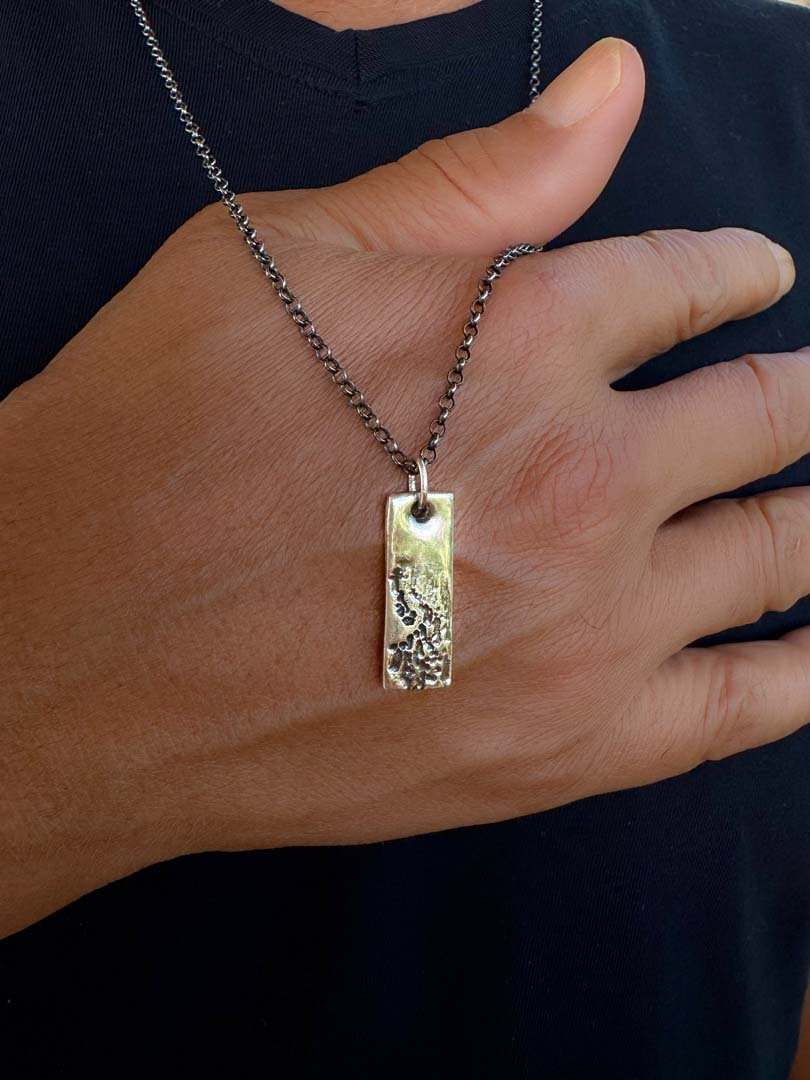 Terra Pulse Pendant in Fine Silver - LeSilveStone