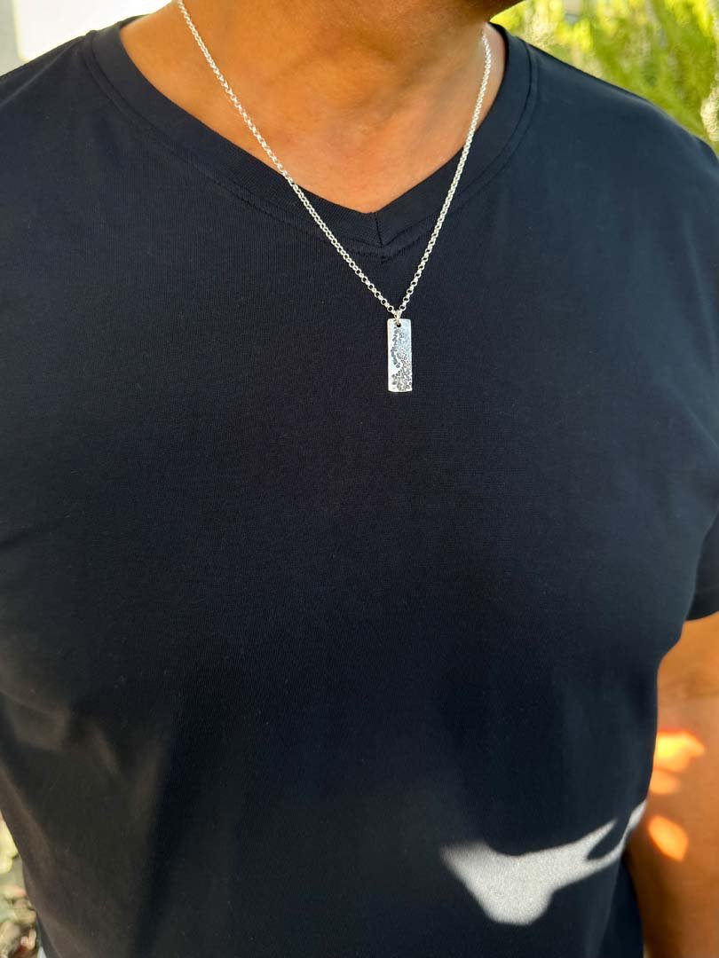 Terra Pulse Pendant in Fine Silver - LeSilveStone