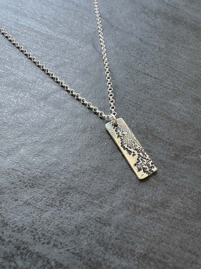 Terra Pulse Pendant in Fine Silver - LeSilveStone