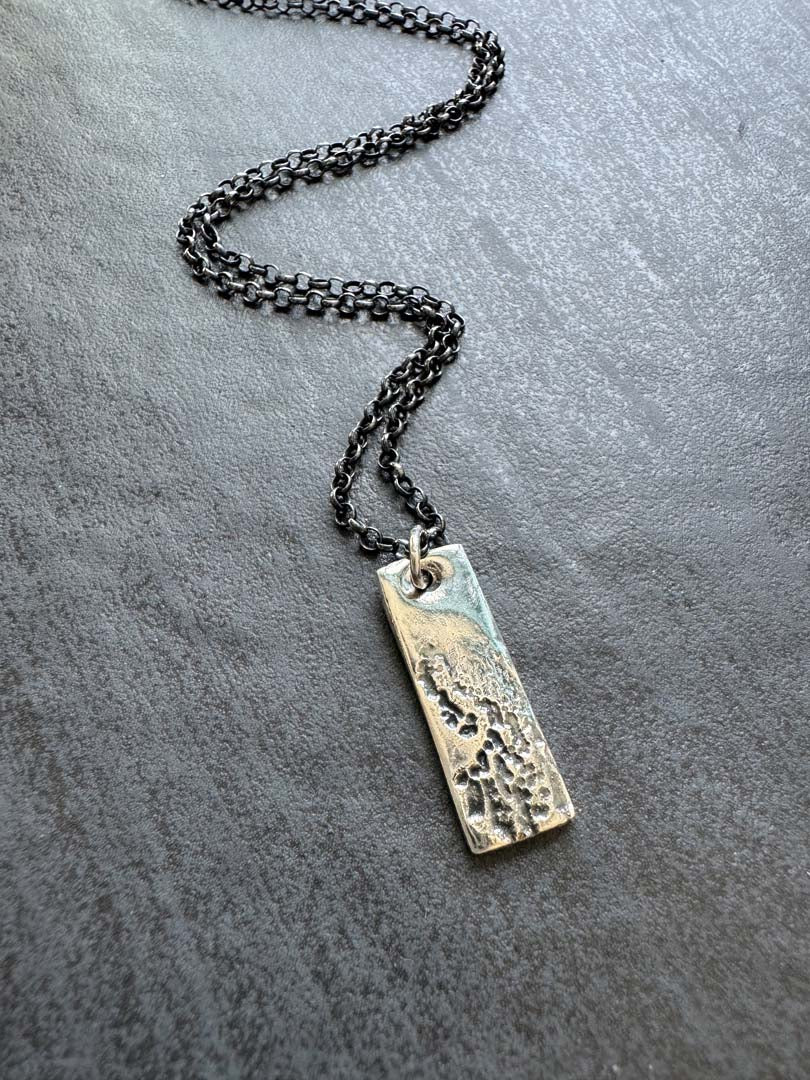 Terra Pulse Pendant in Fine Silver - LeSilveStone