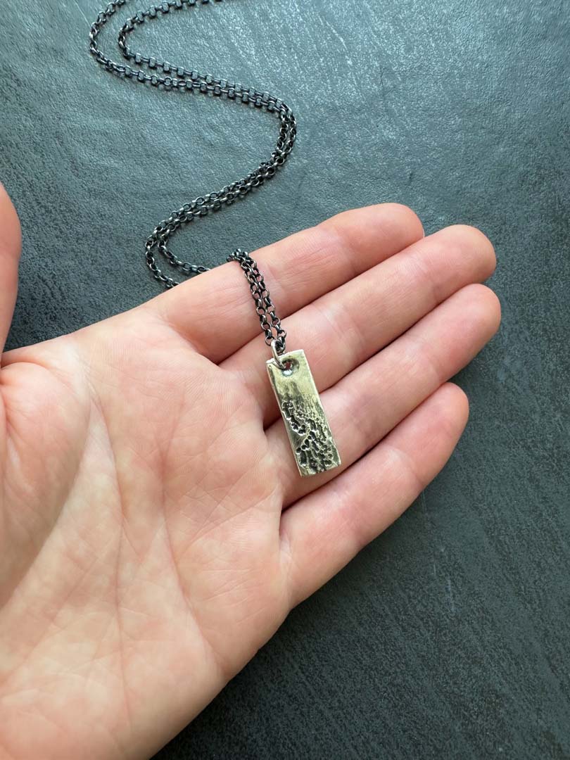 Terra Pulse Pendant in Fine Silver - LeSilveStone