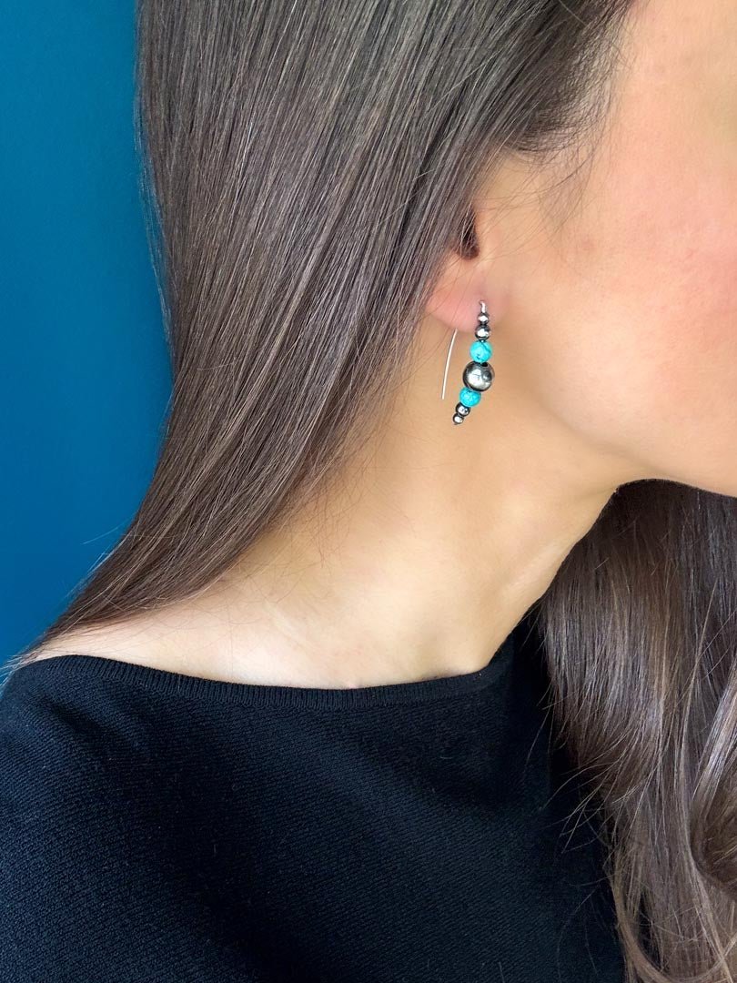 Turquoise Spirit Earrings - LeSilveStone