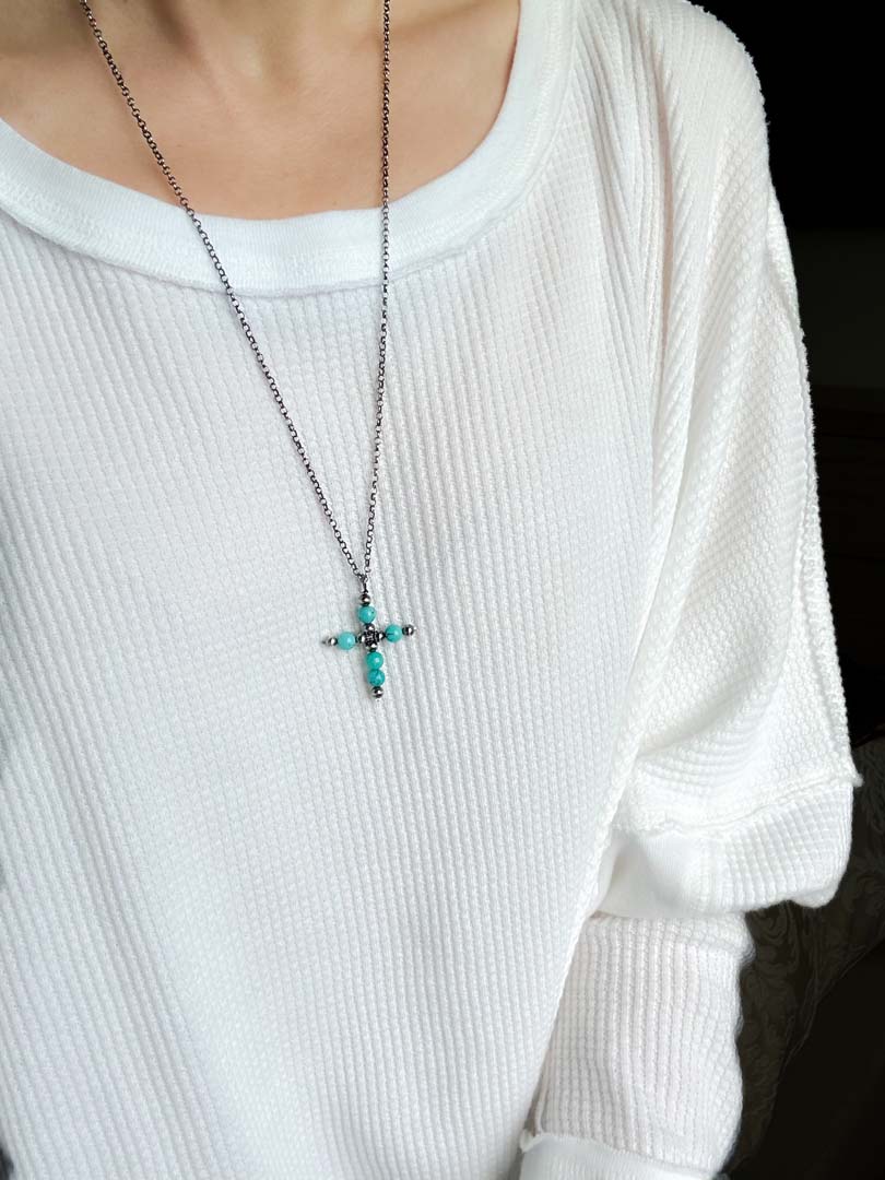 Western Skies Cross Necklace - LeSilveStone