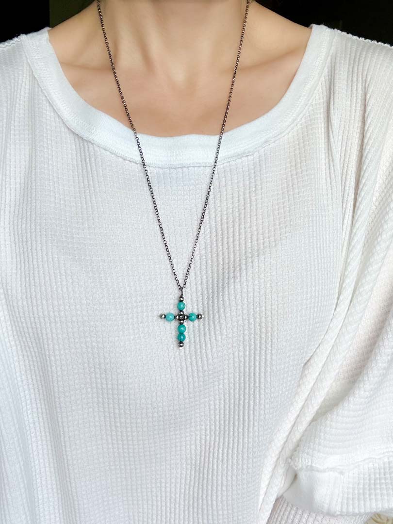 Western Skies Cross Necklace - LeSilveStone