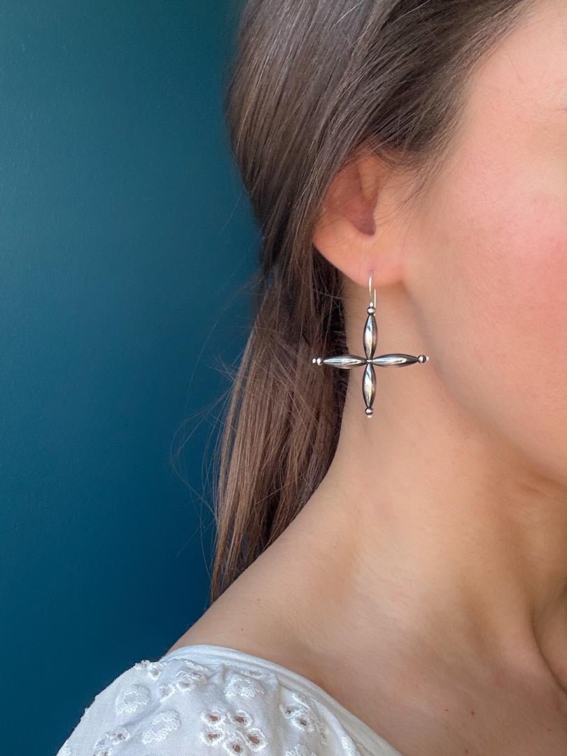 Western Star Earrings in Sterling Silver - LeSilveStone