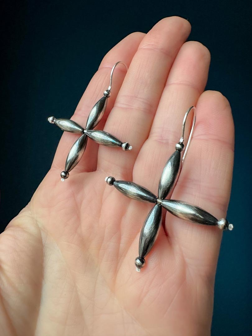 Western Star Earrings in Sterling Silver - LeSilveStone