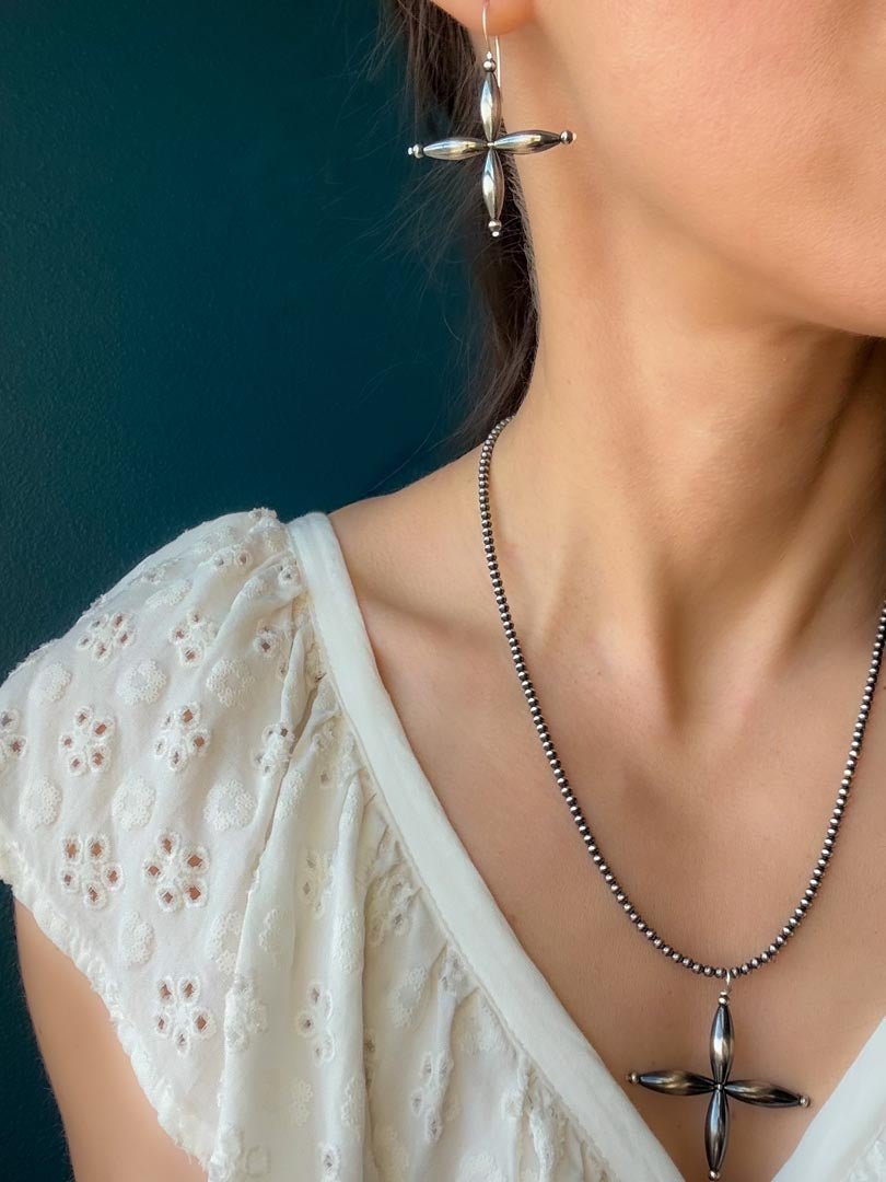 Western Star Earrings in Sterling Silver - LeSilveStone