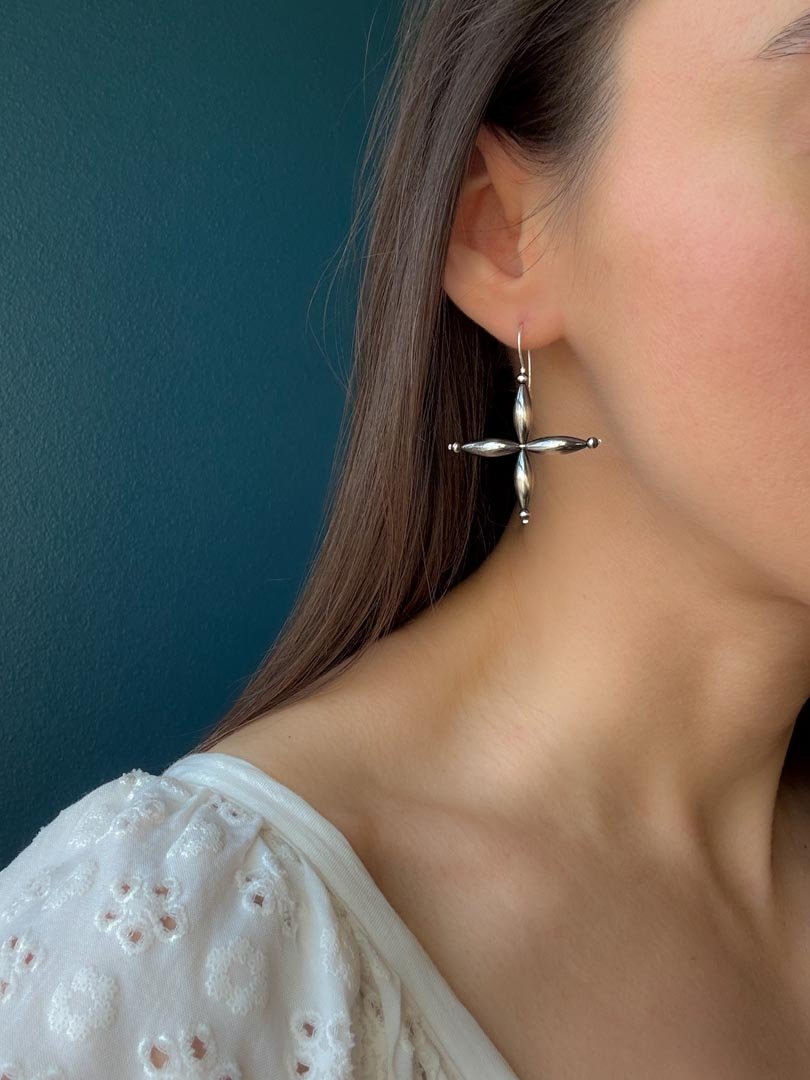 Western Star Earrings in Sterling Silver - LeSilveStone
