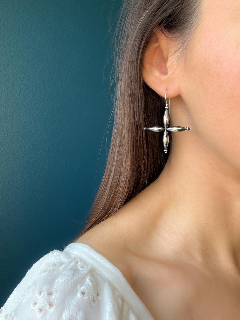 Western Star Earrings in Sterling Silver - LeSilveStone