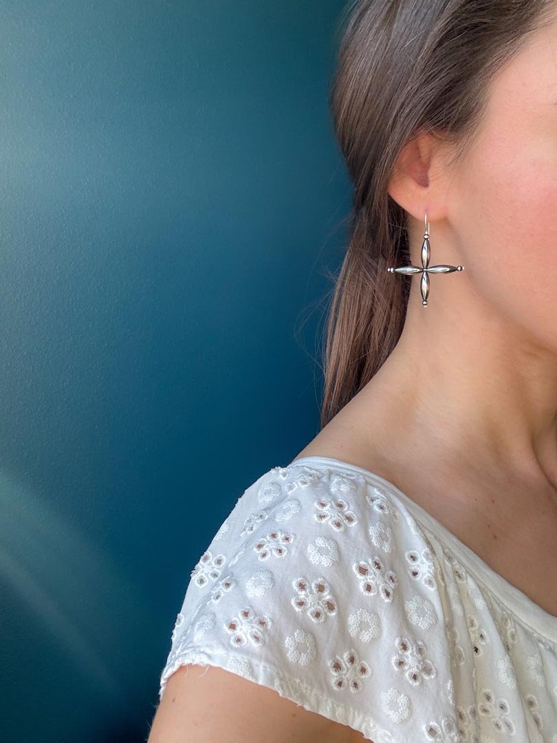 Western Star Earrings in Sterling Silver - LeSilveStone