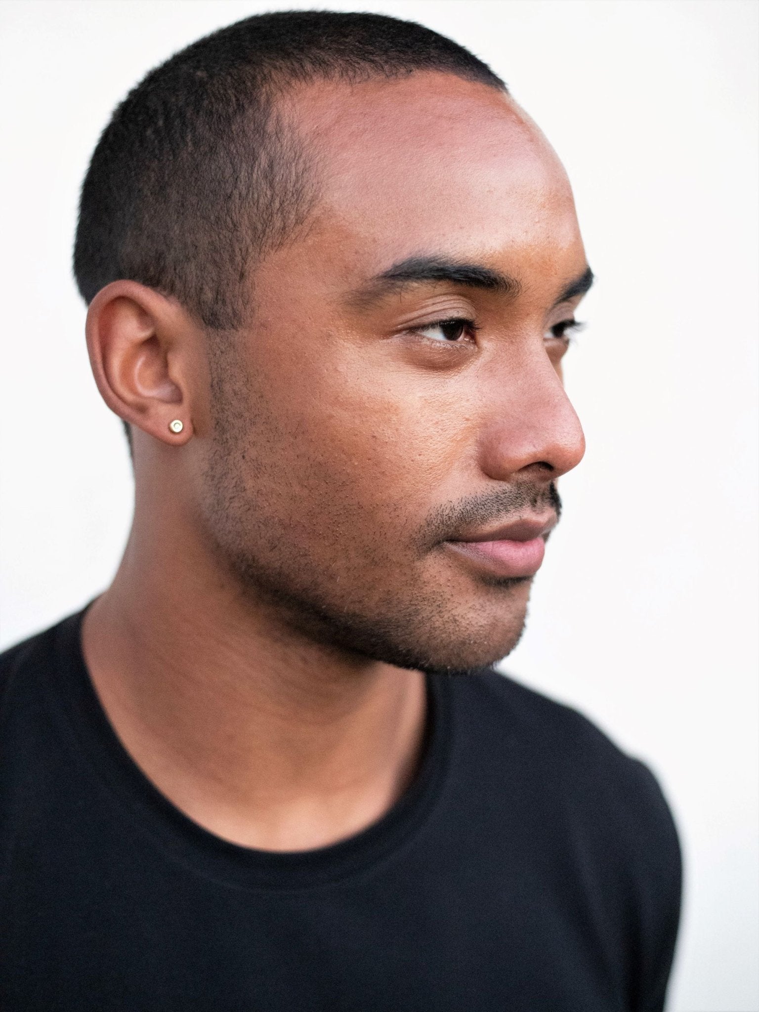 14K Gold Diamond Stud Earrings - LeSilveStone