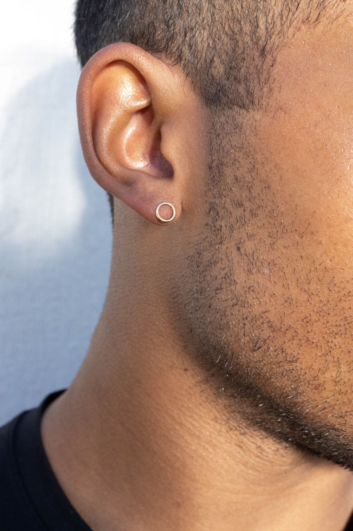 Dangle Cross Earrings with Circle Stud - Ear Jackets - LeSilveStone