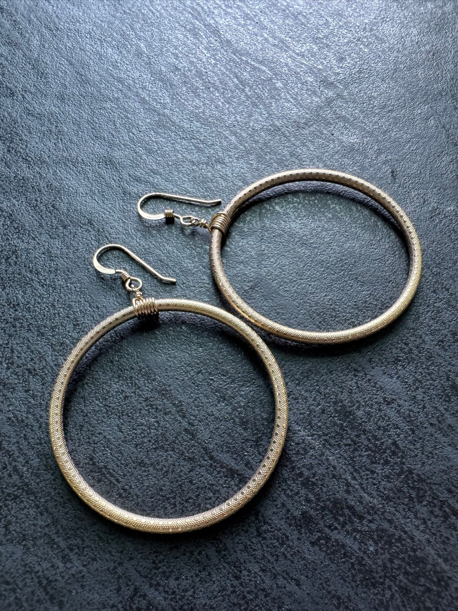 Celestial Dreams Gold Hoop Earrings - LeSilveStone