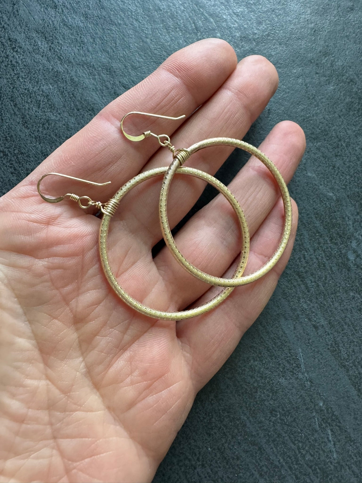 Celestial Dreams Gold Hoop Earrings - LeSilveStone