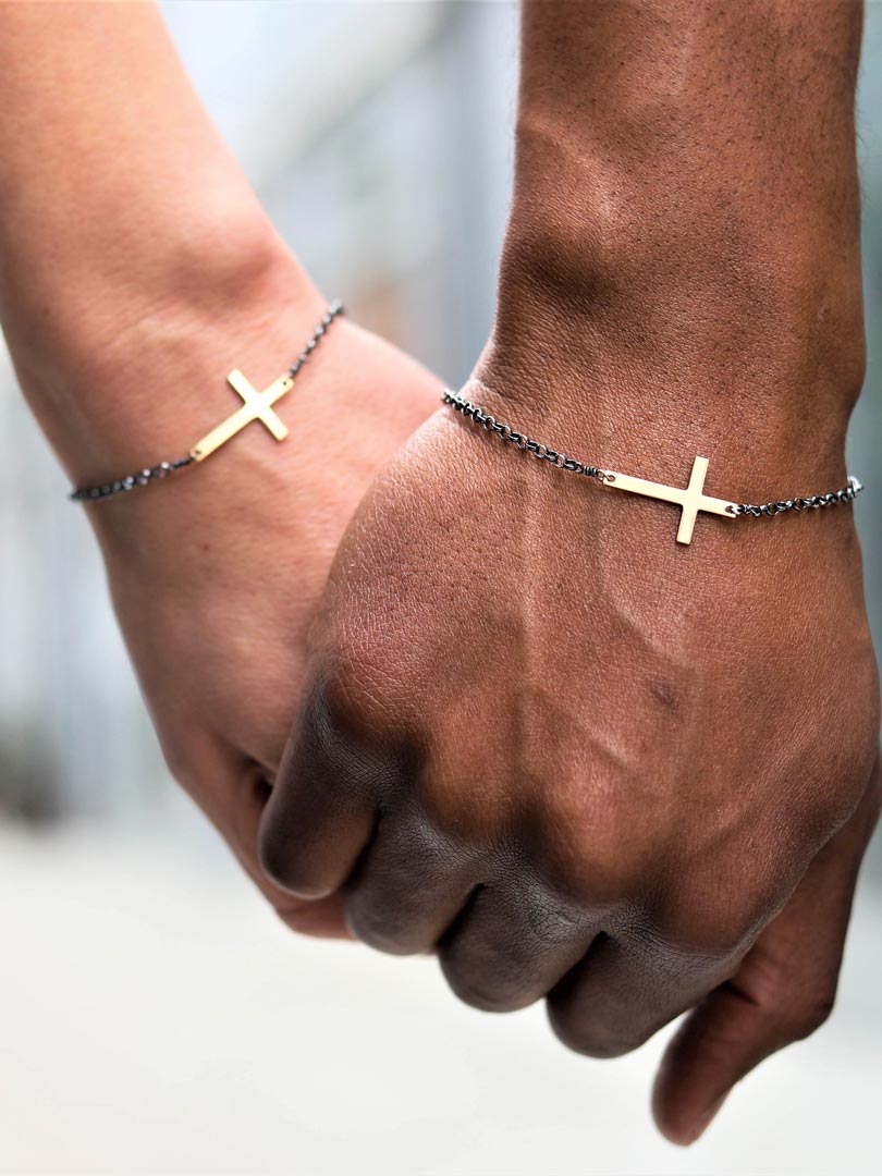 Cross Chain Couple bracelets - LeSilveStone