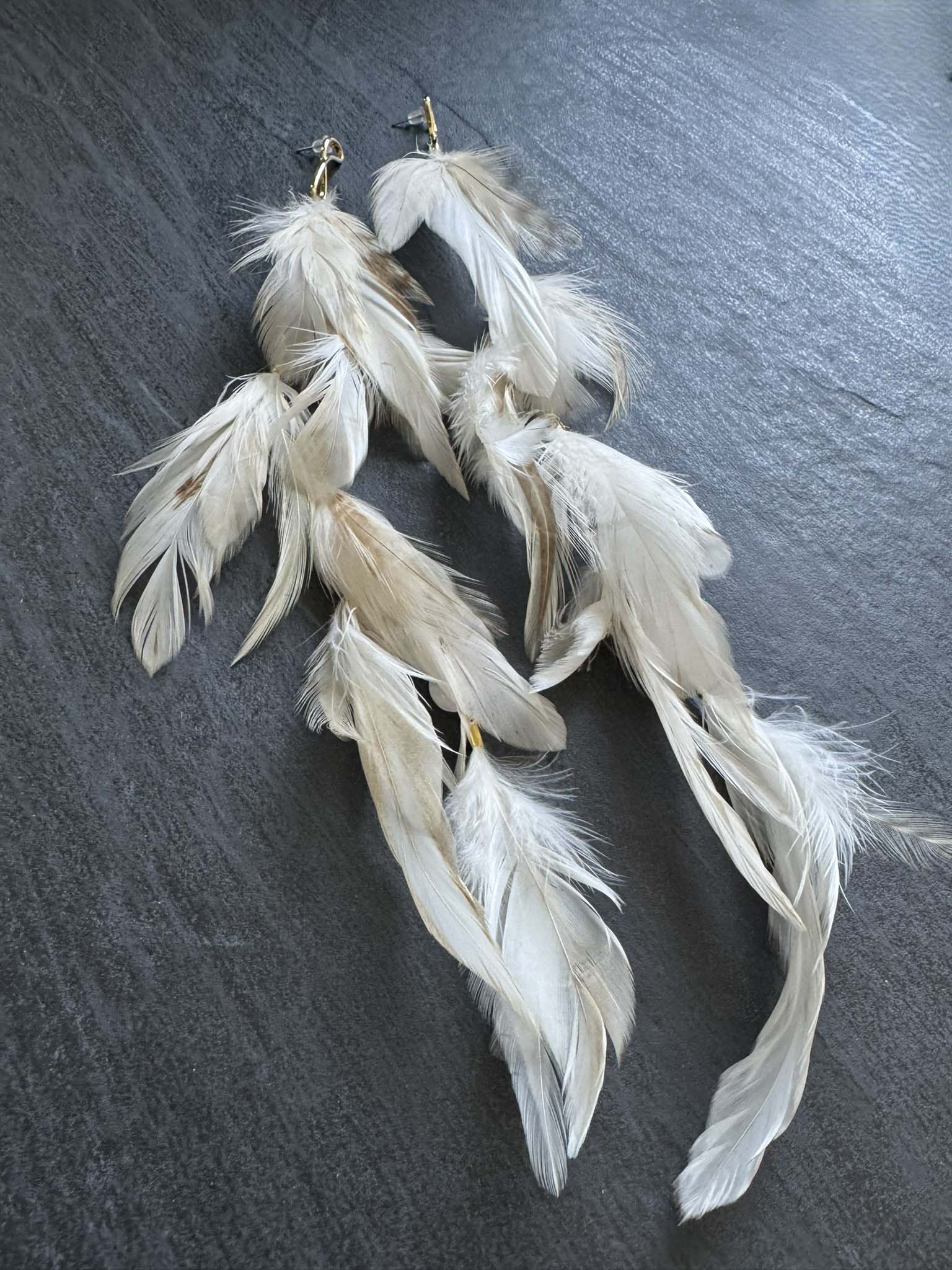 Maya Feather Earrings - LeSilveStone