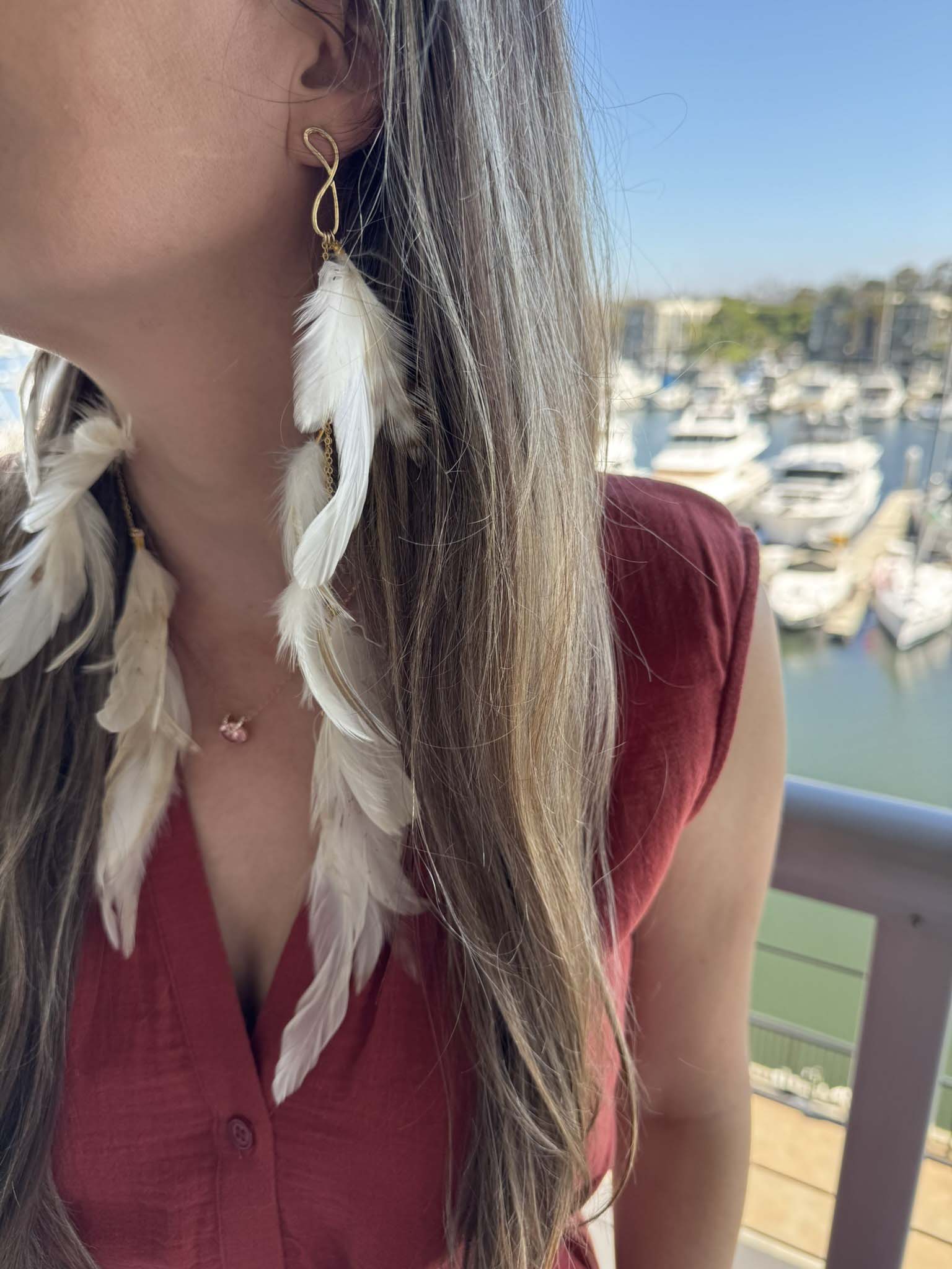 Maya Feather Earrings - LeSilveStone