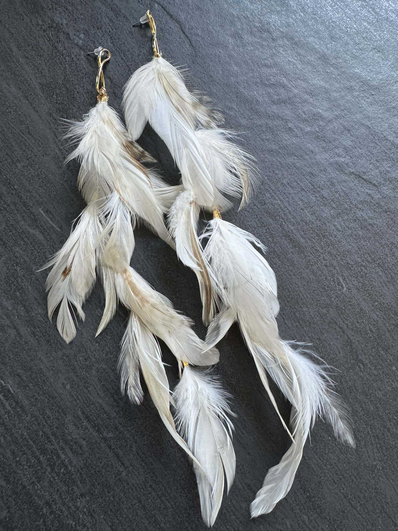 Maya Feather Earrings - LeSilveStone