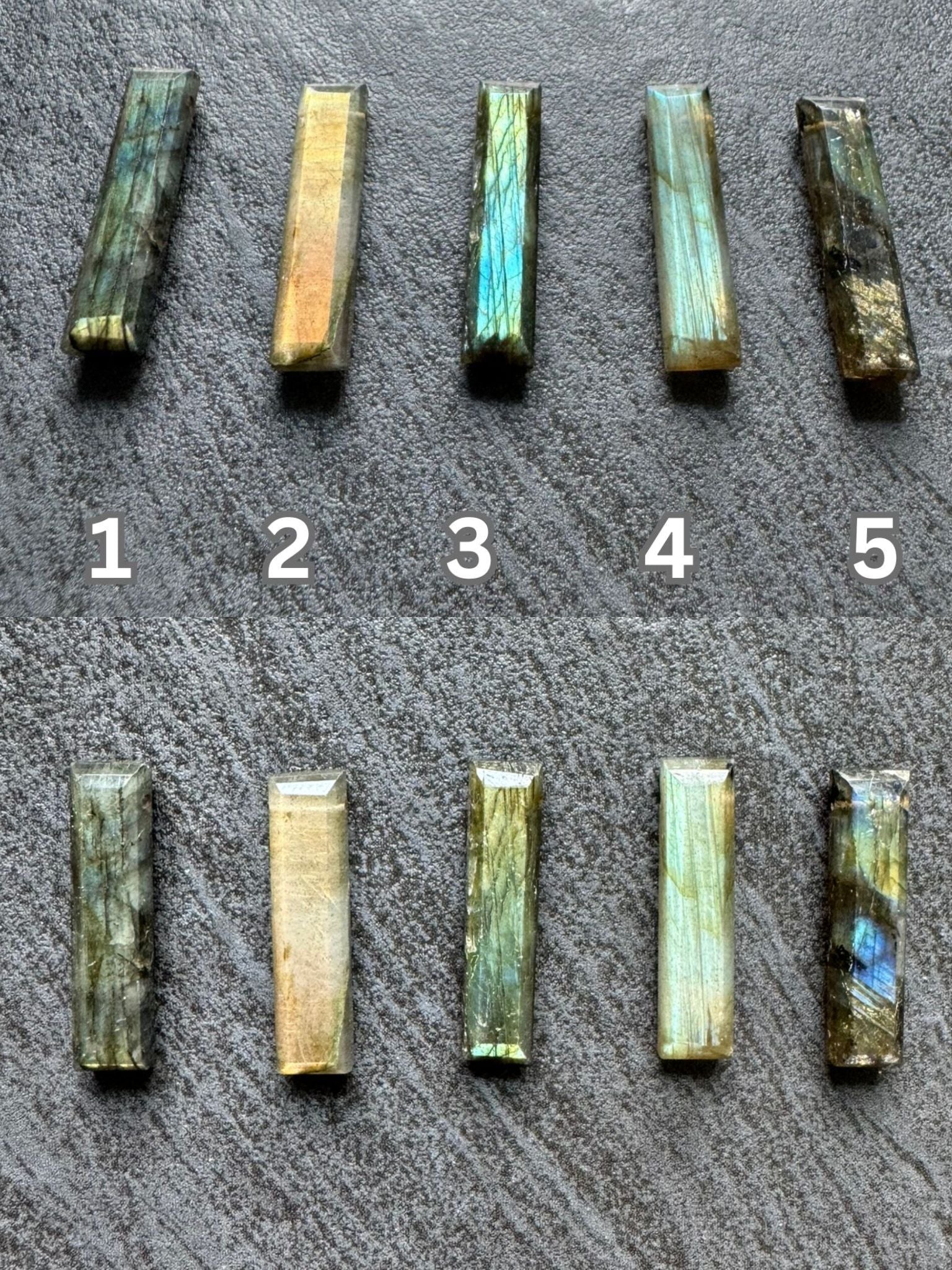 Mens Labradorite Pendant Necklace Oxidized Sterling Silver - LeSilveStone