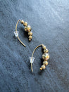 Small Beaded Threader Earrings - LeSilveStone