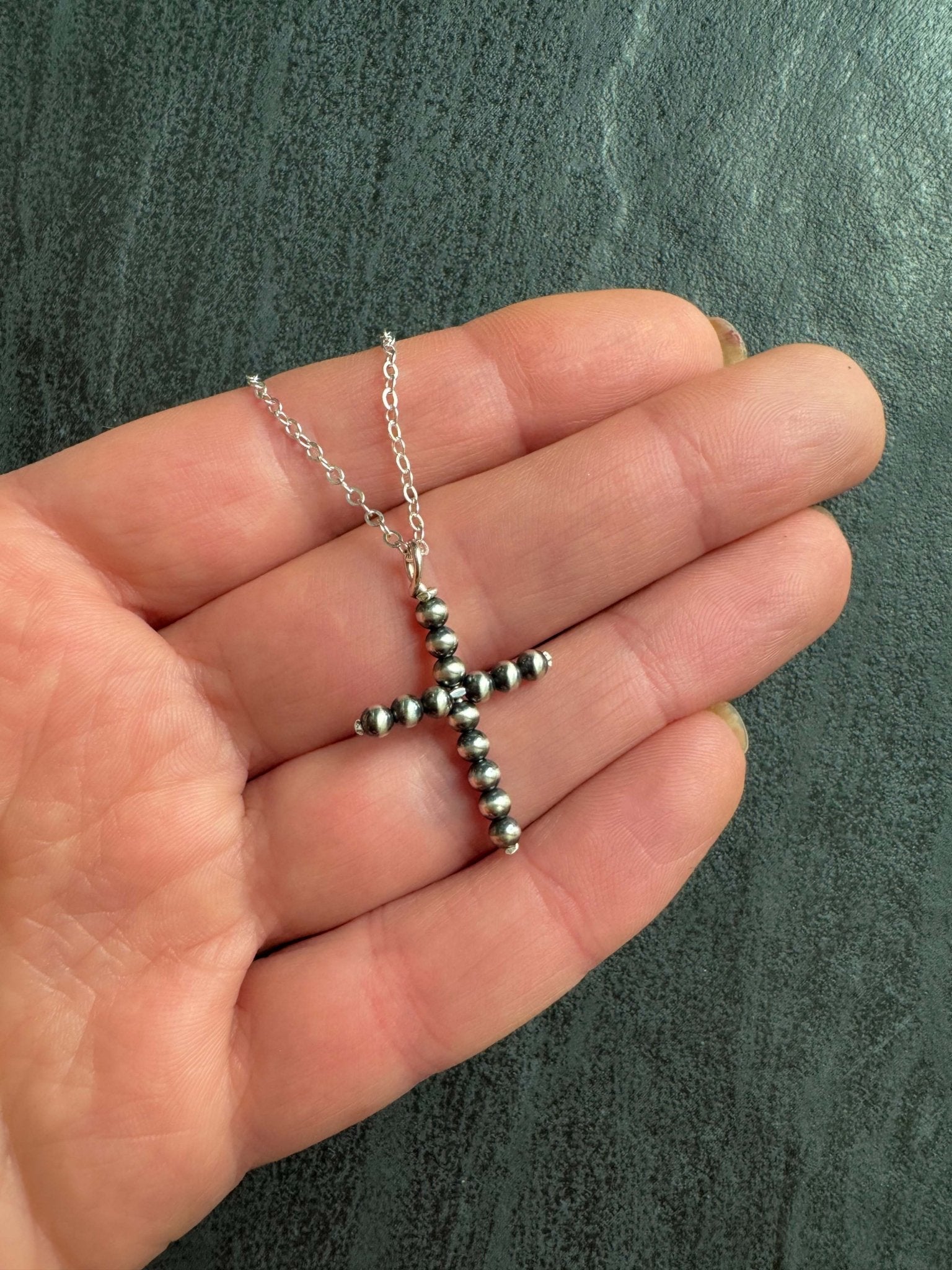 Small Desert Cross Necklace - LeSilveStone
