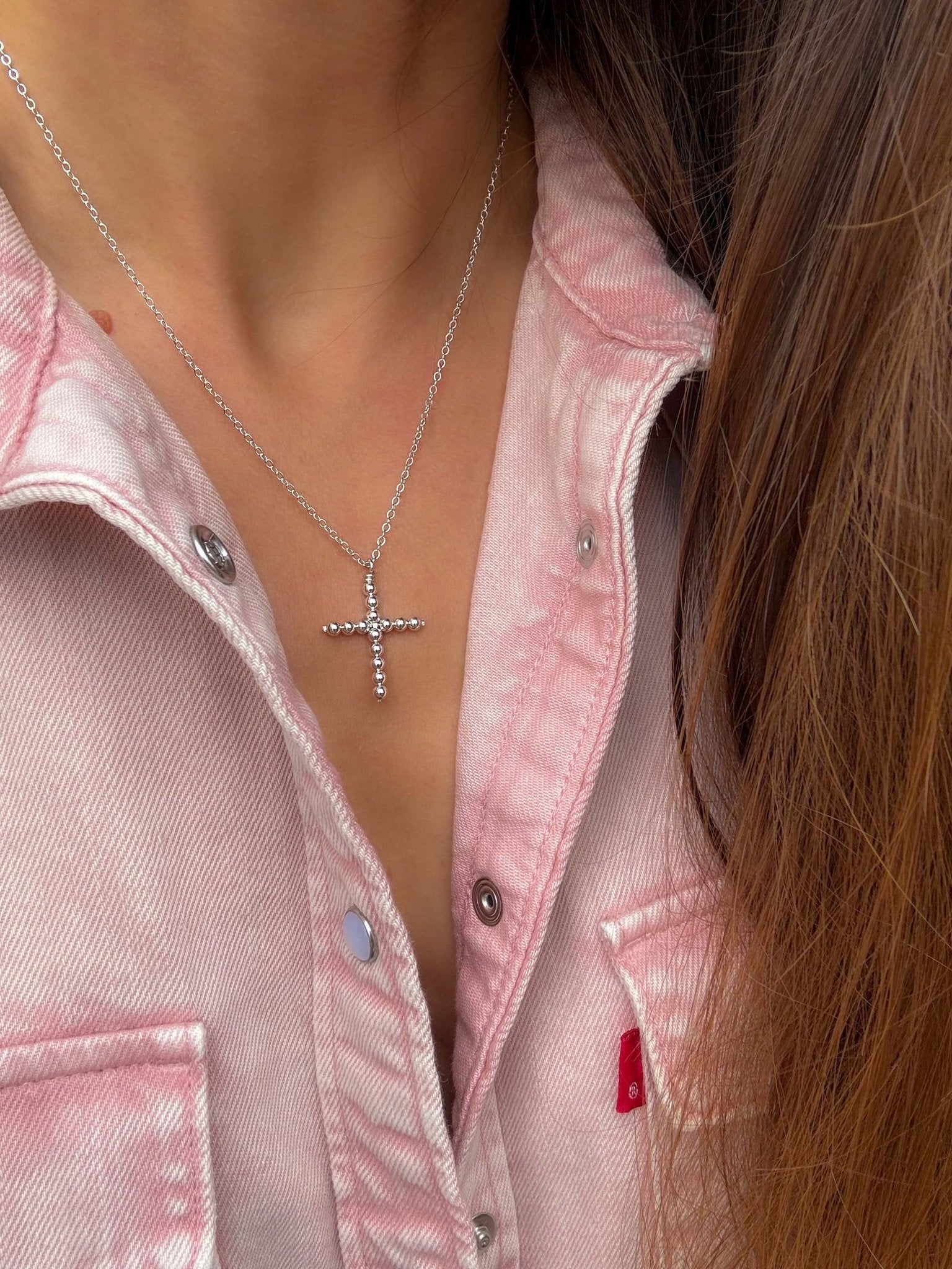 Small Desert Cross Necklace - LeSilveStone