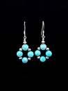Turquoise Desert Flower Earrings - LeSilveStone