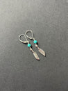 turquoise Earrings boho western charm - LeSilveStone