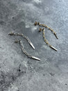 Paperclip Chain Earrings with Spike Charm - LeSilveStone